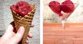 Boysenberry Banana Sorbet